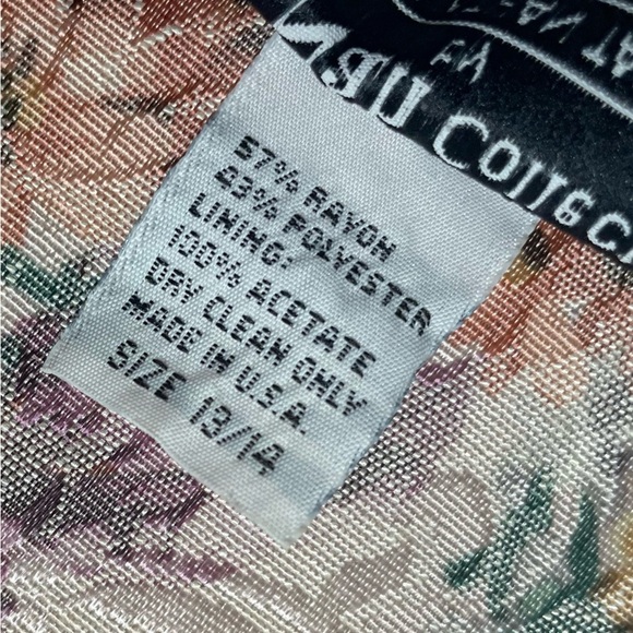 Vintage Nah Nah Collections by Jonathan Tait Cottagecore Floral Blazer 13/14 EUC - Picture 7 of 9